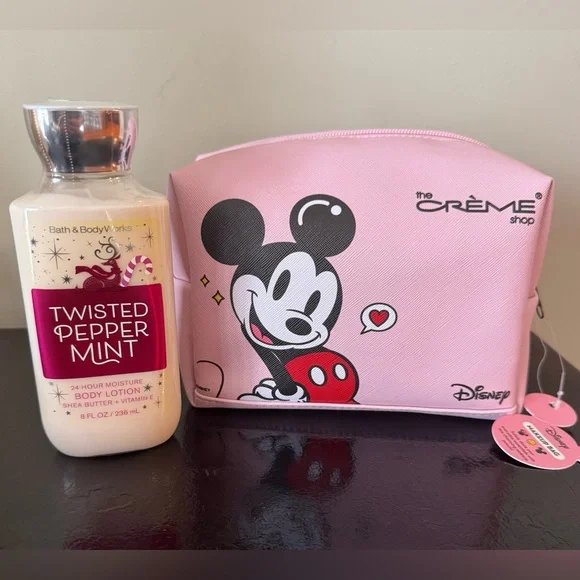 The Crème Shop Disney Makeup Bag w/ B&BW Body Lotion NWT - Picture 1 of 10